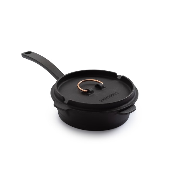 Barebones All-in-One Cast Iron Skillet, 6in